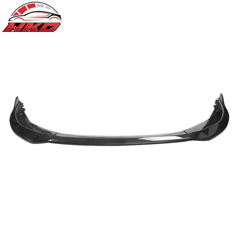Fits 23-26 Honda Accord 11th V2 Style Front Bumper Lip Carbon Fiber Print 3PC