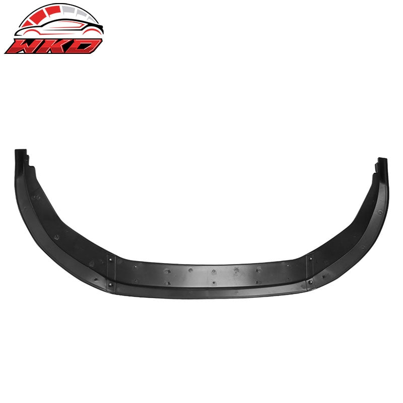 Fits 23-26 Honda Accord 11th V2 Style Front Bumper Lip Spoiler Matte Black 3PC