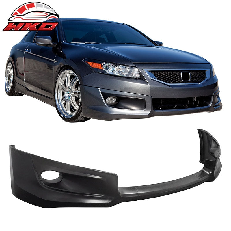 Wholesale For 08-12 Honda Accord 2DR HF-P Style PU Front Bumper Lip Chin Spoiler Unpainted - Wikond Auto