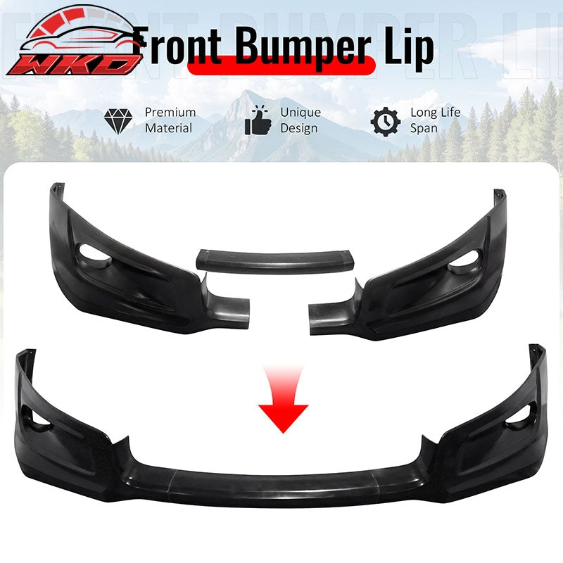 Wholesale For 08-12 Honda Accord 2DR HF-P Style PU Front Bumper Lip Chin Spoiler Unpainted - Wikond Auto