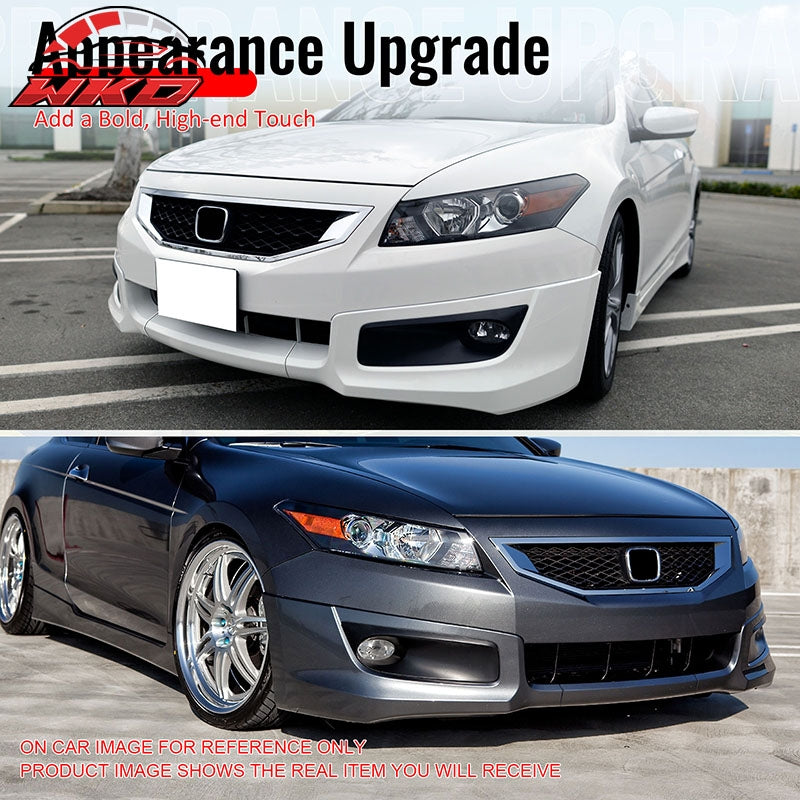 Wholesale For 08-12 Honda Accord 2DR HF-P Style PU Front Bumper Lip Chin Spoiler Unpainted - Wikond Auto