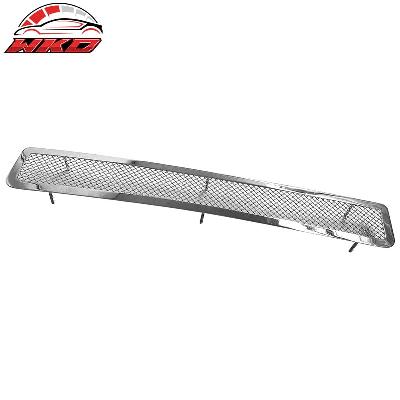Fits 08-10 Honda Accord 4-Door L4 Chrome Mesh Front Lower Grille Stainless Steel