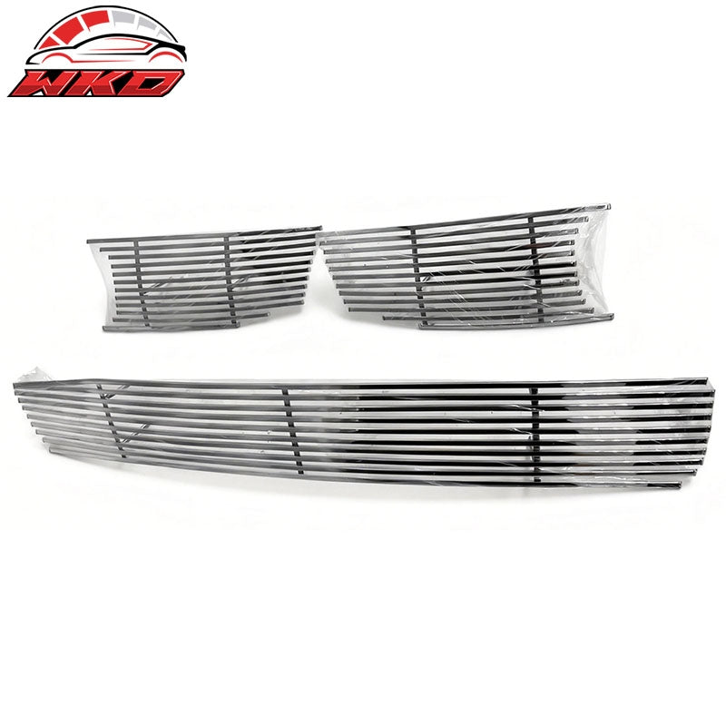 Fits 08-10 Honda Accord 4DR Chrome Billet Style Front Grille Stainless Steel