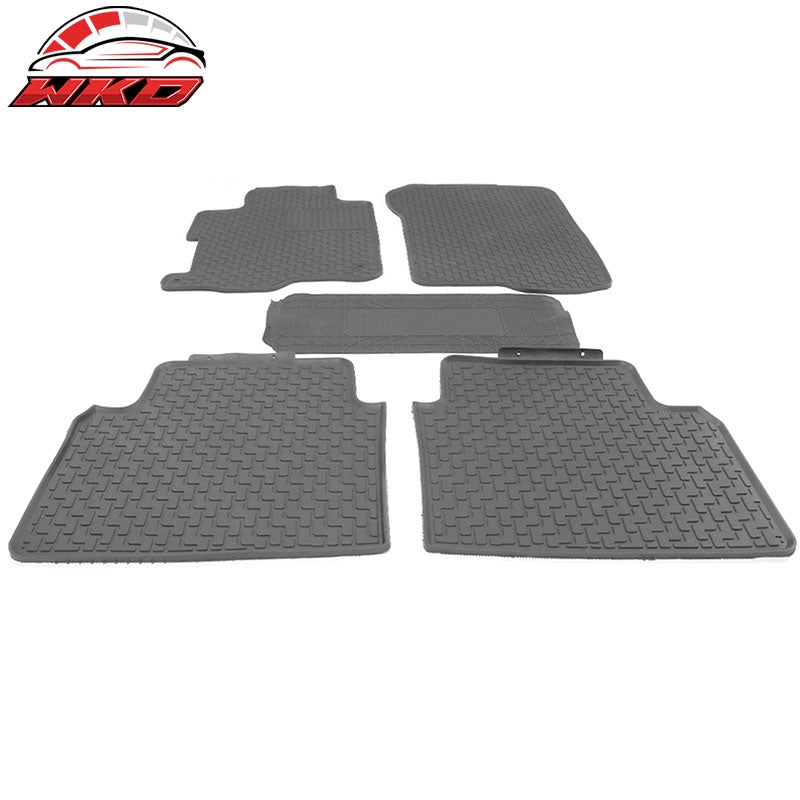Fits 08-12 Honda Accord 4DR Latex Floor Mats Gray All Weather Car Carpet Liner