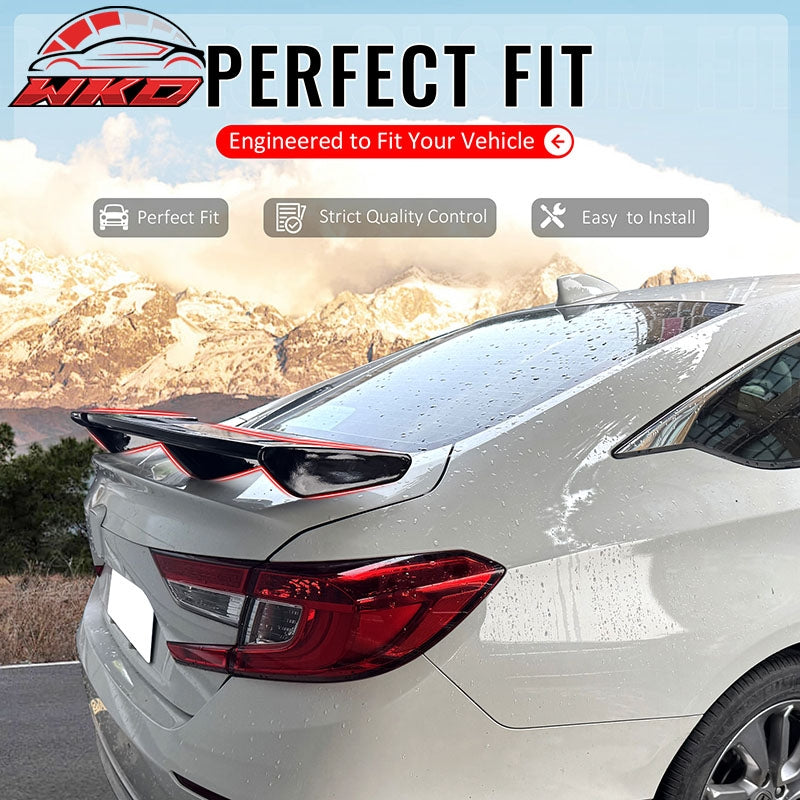 Wholesale 18-22 Honda Accord 54" PRO Style Rear Trunk Spoiler Wing Gloss Black ABS - Wikond Auto