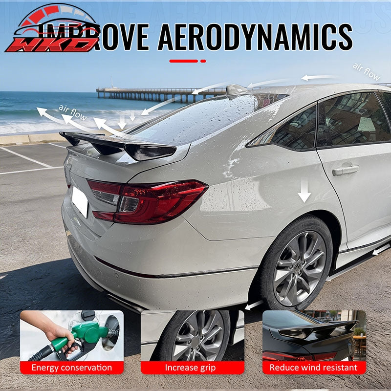 Wholesale 18-22 Honda Accord 54" PRO Style Rear Trunk Spoiler Wing Gloss Black ABS - Wikond Auto