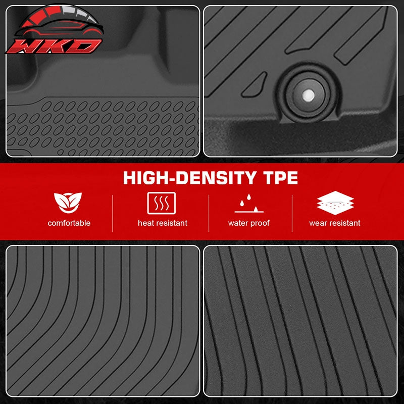 Fits 98-02 Honda Accord Sedan AT TPE All Weather 3D Floor Mats Liner Carpets
