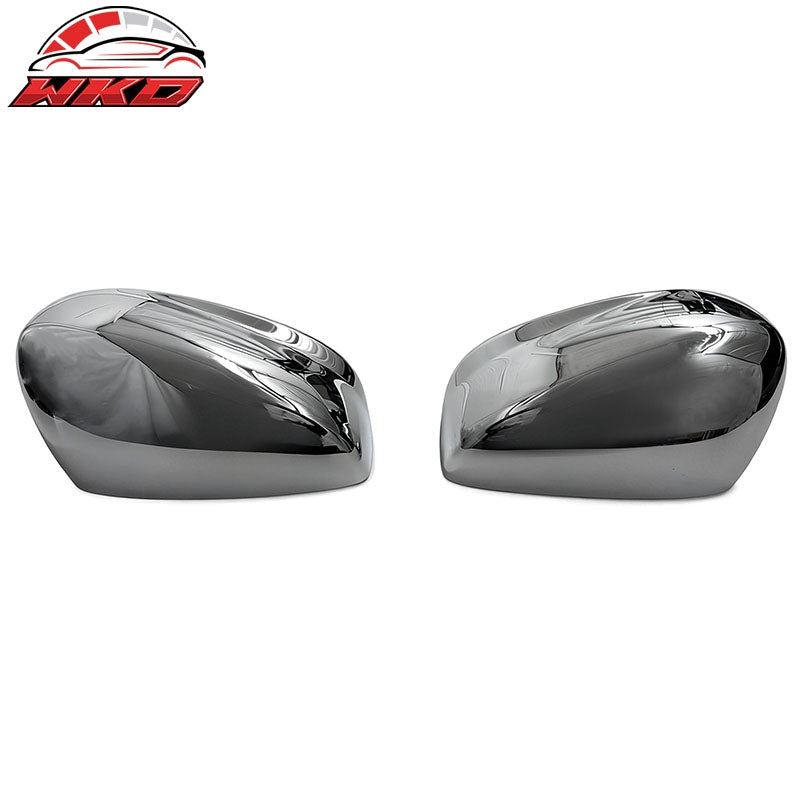 Fits 08-17 Honda Accord 10-15 Crosstour Chrome Mirror Covers Top Cap ABS Pair