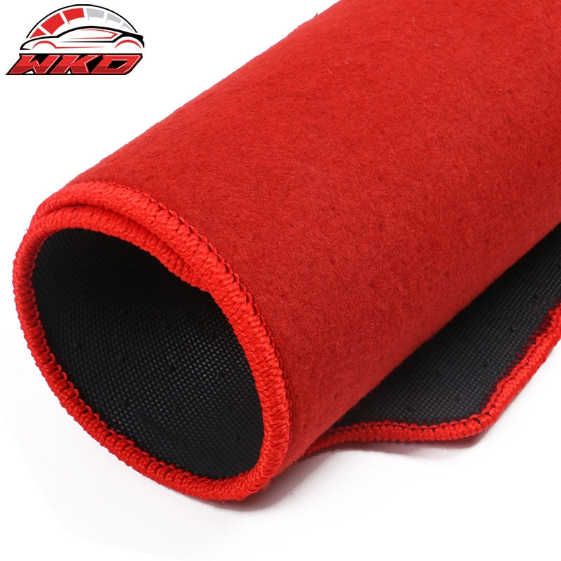 Fits 03-07 Honda Accord Car Floor Mats Liner Front & Rear Nylon Red Carpet 4PC