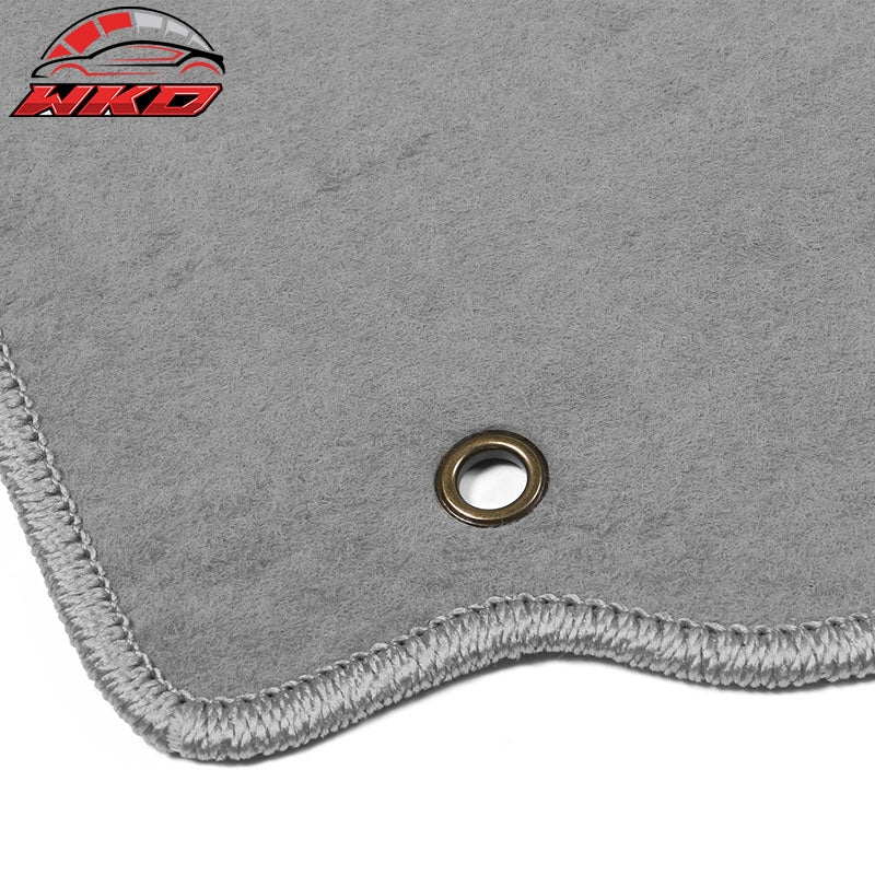 Fits 03-07 Honda Accord Floor Mats Carpet Front & Rear Gray 4PC - Nylon