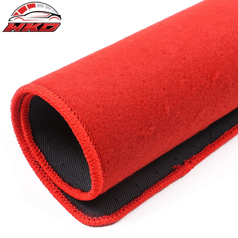 Fits 08-12 Honda Accord Floor Mats Nylon Red Non-Slip Auto Carpets 4PC Set