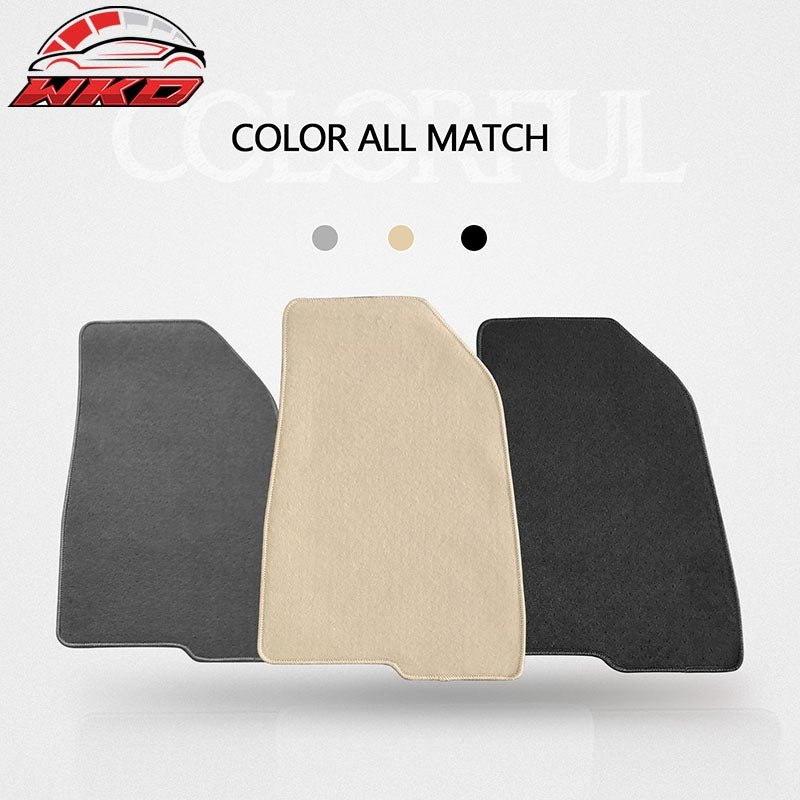 Fits 18-22 Honda Accord Nylon Car Floor Mats Beige Carpet Front & Rear 4PC Set