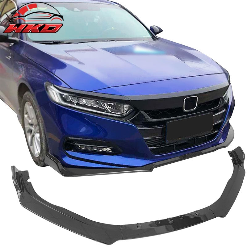 Wholesale 18-20 Honda Accord Gloss Black Front Bumper Lip Spoiler Splitter 3PC Kit PP