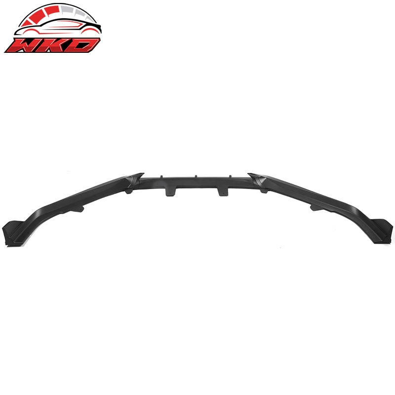 Fits 21-22 Honda Accord IKON V1 Style 3PCS Front Bumper Lip PP Matte Black