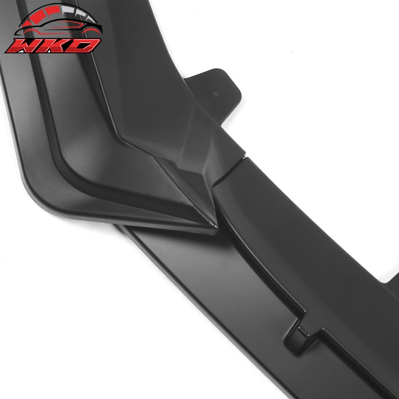 Fits 21-22 Honda Accord IKON V1 Style 3PCS Front Bumper Lip PP Matte Black