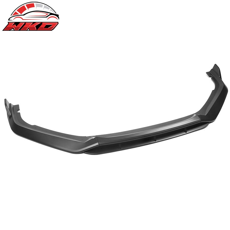 Fits 21-22 Honda Accord IKON V2 Style 4PCS Front Bumper Lip PP Matte Black