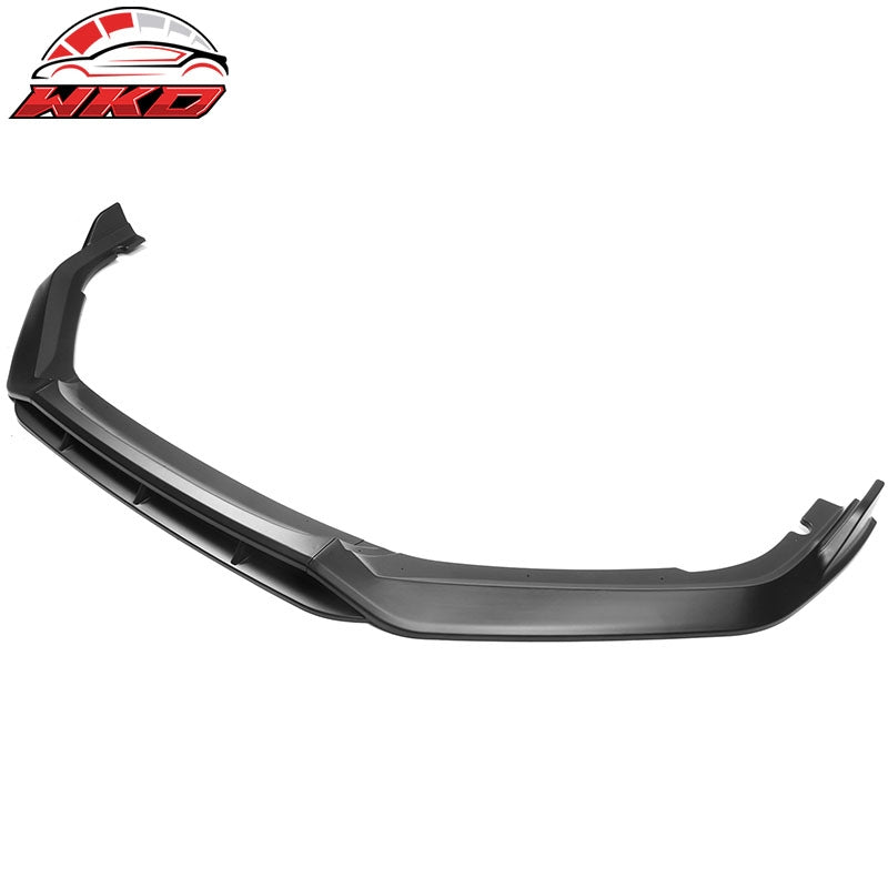 Fits 21-22 Honda Accord IKON V2 Style 4PCS Front Bumper Lip PP Matte Black