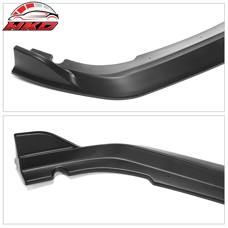 Fits 21-22 Honda Accord IKON V2 Style 4PCS Front Bumper Lip PP Matte Black