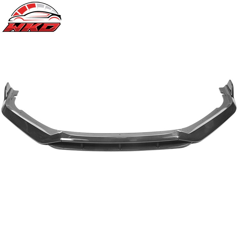 Fits 21-22 Honda Accord IKON V2 Carbon Fiber Print Front Bumper Lip Spoiler 4PCS