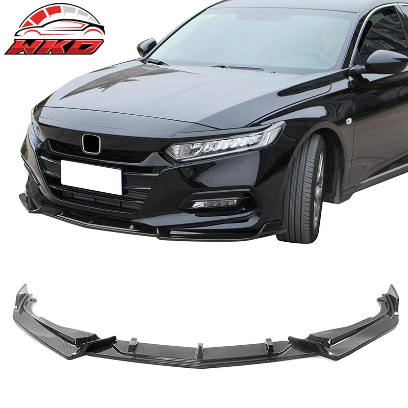 Wholesale 18-20 Honda Accord IKON V2 Style Carbon Fiber Print Front Bumper Lip PP 3PC
