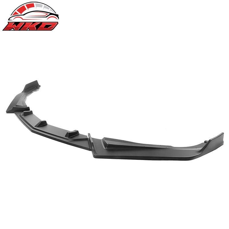 Fits 18-20 Honda Accord IKON V2 Style Matte Black Front Bumper Lip Spoiler 3PCS
