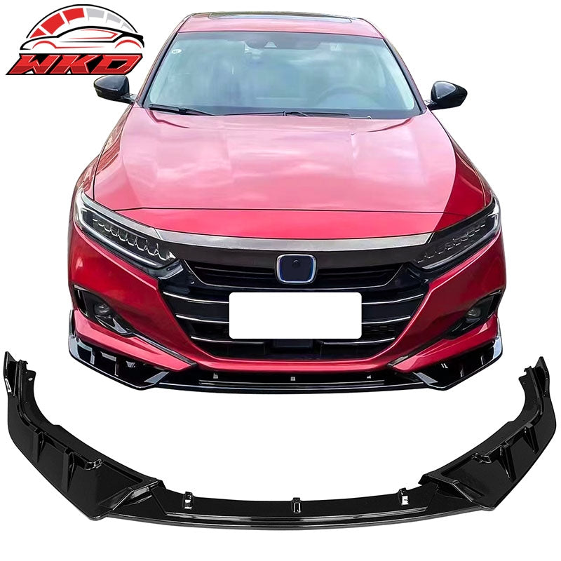 Wholesale 21-22 Honda Accord IKON V3 Gloss Black PP Front Bumper Lip Spoiler 3PCS