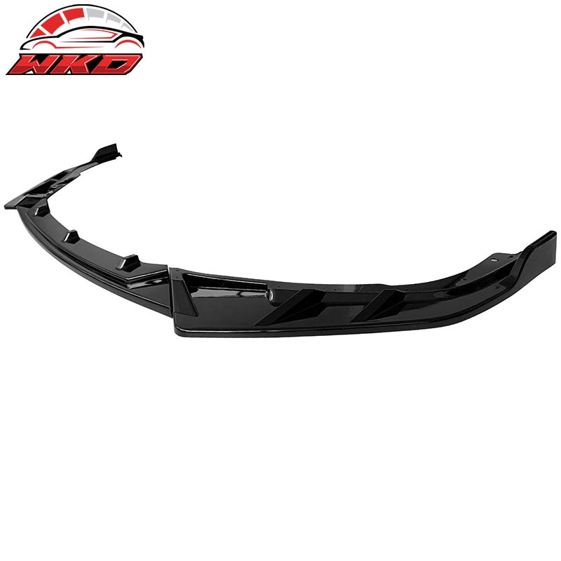 Fits 21-22 Honda Accord IKON V3 Gloss Black PP Front Bumper Lip Spoiler 3PCS