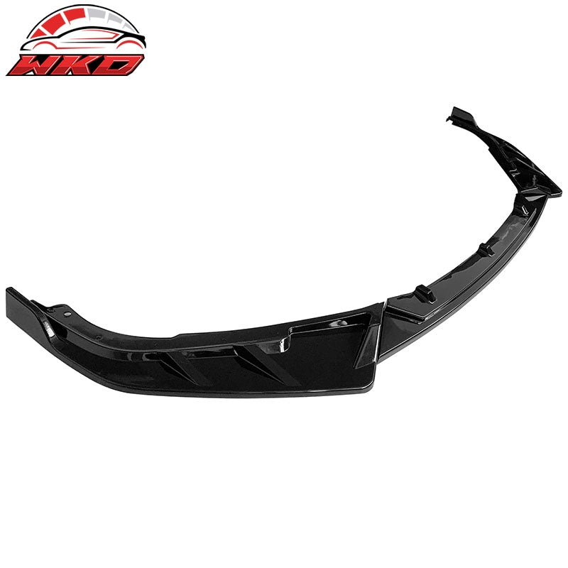 Fits 21-22 Honda Accord IKON V3 Gloss Black PP Front Bumper Lip Spoiler 3PCS