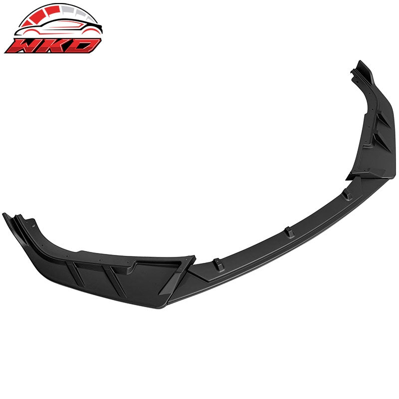 Fits 21-22 Honda Accord IKON V3 Style 3PCS Front Bumper Lip Kit PP Matte Black