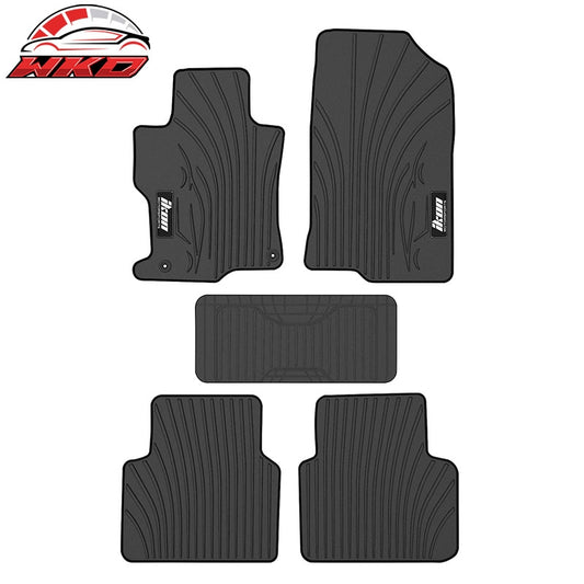 Wholesale 08-12 Honda Accord Latex Car Floor Mats Liner All Weather Black Carpets 5PC