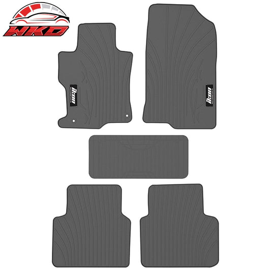 Wholesale 08-12 Honda Accord Latex Car Floor Mats Liner All Weather Gray Carpets 5PC