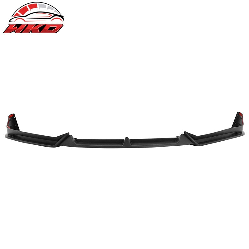 For 21-22 Honda Accord Matte Black Front Bumper Lip Spoiler Splitter PP 3PC