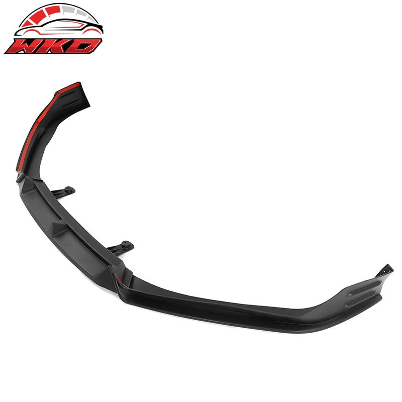 For 21-22 Honda Accord Matte Black Front Bumper Lip Spoiler Splitter PP 3PC