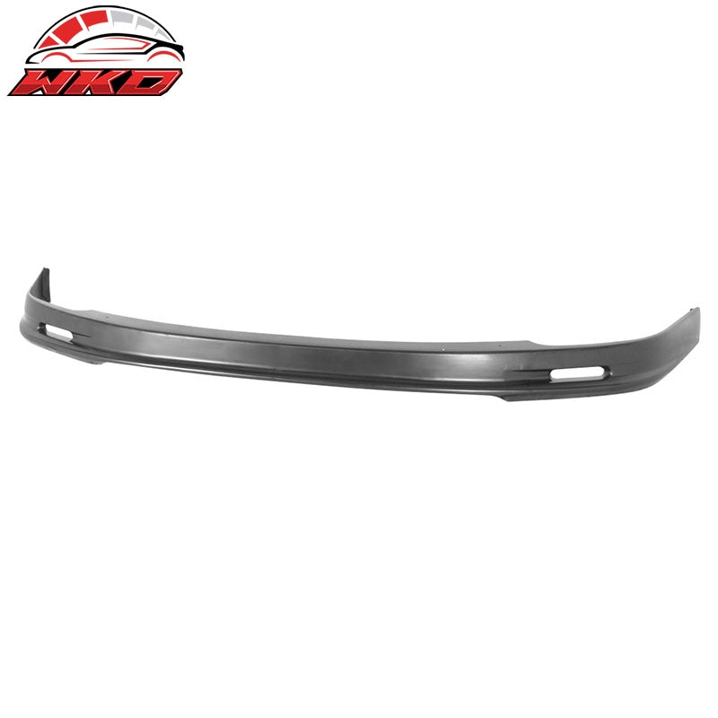 Fits 98-00 Honda Accord Mugen Coupe Front Bumper Lip Spoiler Unpainted Black PP