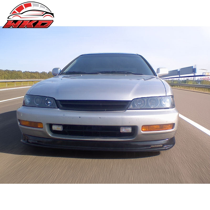 Fits 96-97 Honda Accord Mugen Style PU Unpainted Front Bumper Lip Spoiler 1PC