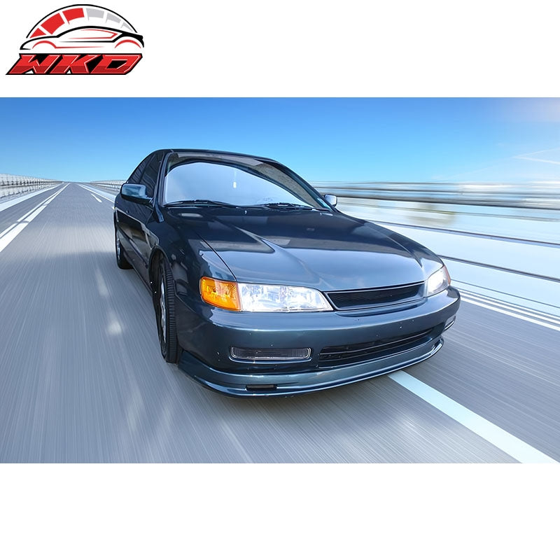 Fits 96-97 Honda Accord Mugen Style PU Unpainted Front Bumper Lip Spoiler 1PC