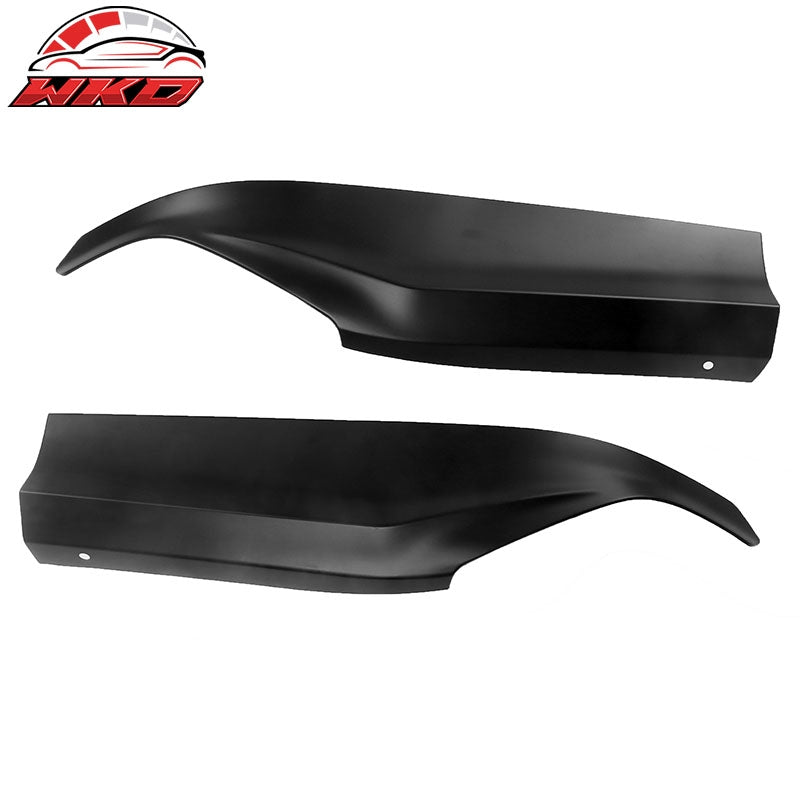 Fits 18-22 Honda Accord IKON V2 Style 2PCS Rear Bumper Lip Aprons Unpainted PP