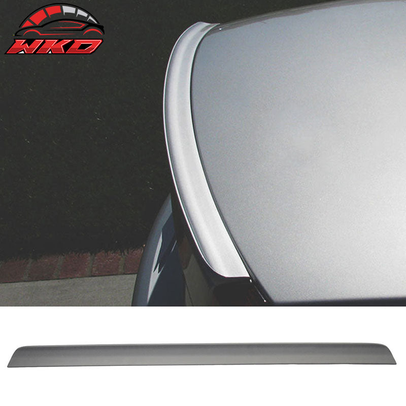 Fits 08-12 Honda Accord 8th Gen Unpainted Black PU Flexible Rear Roof Spoiler