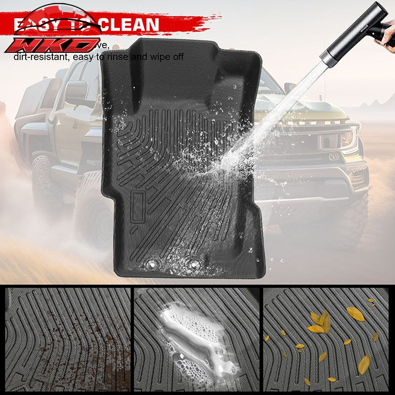 Fits 03-07 Honda Accord Sedan 4DR Anti-Slip Floor Mats All Weather TPE Carpets