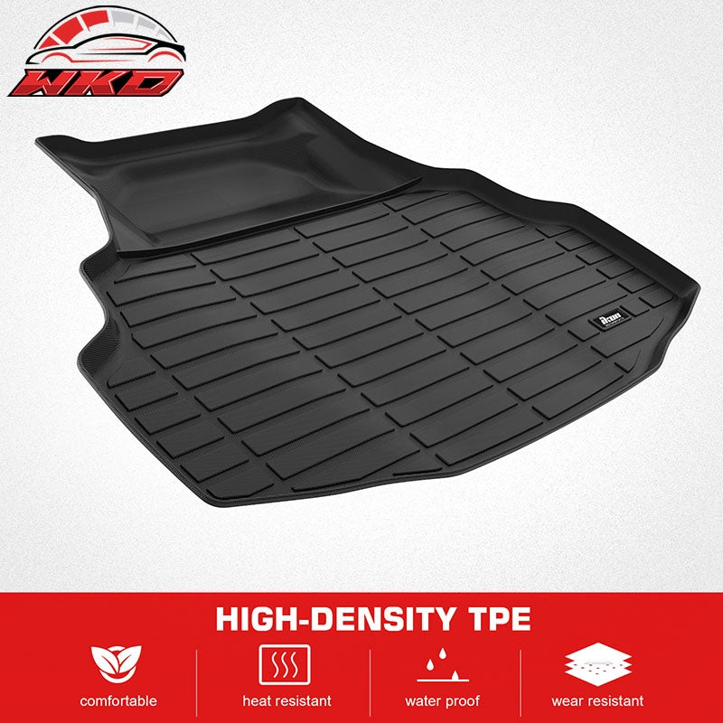 Fits 08-12 Honda Accord Sedan 4Dr TPE All Weather 3D Rear Cargo Area Trunk Mat