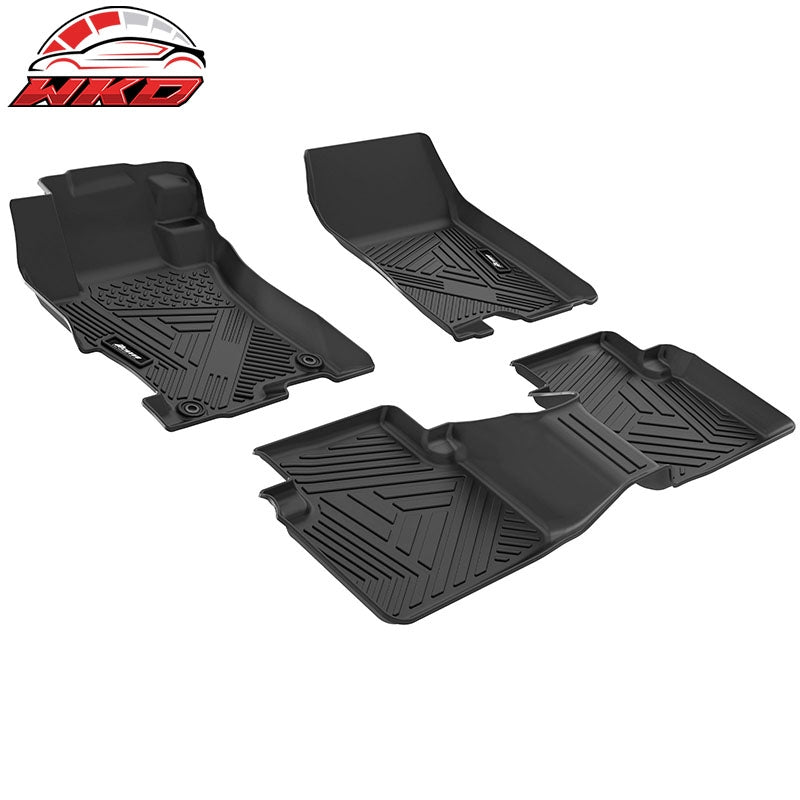 Fits 08-12 Honda Accord Sedan Anti-Slip Floor Mats All Weather TPE Carpets 3PCS