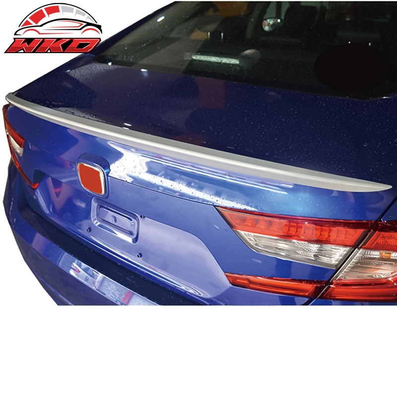 Fits 18-22 Honda Accord Sedan CZZ Style Trunk Spoiler Wing Unpainted Black ABS