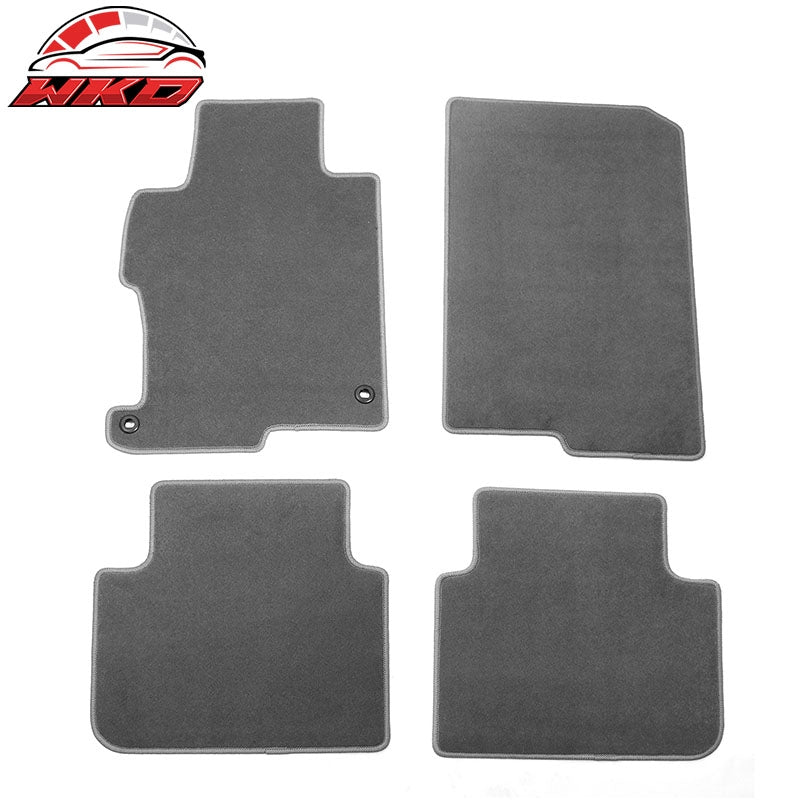 Wholesale 13-17 Honda Accord Sedan Floor Mats Liner Front Rear Nylon Grey Carpets 4PC
