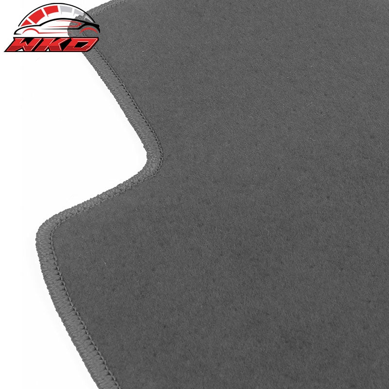 Fits 13-17 Honda Accord Sedan Floor Mats Liner Front Rear Nylon Grey Carpets 4PC