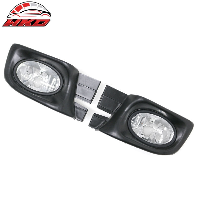 Fits 03-05 Honda Accord Sedan Front Bumper Fog Lights Clear Lens Lamps Assembly