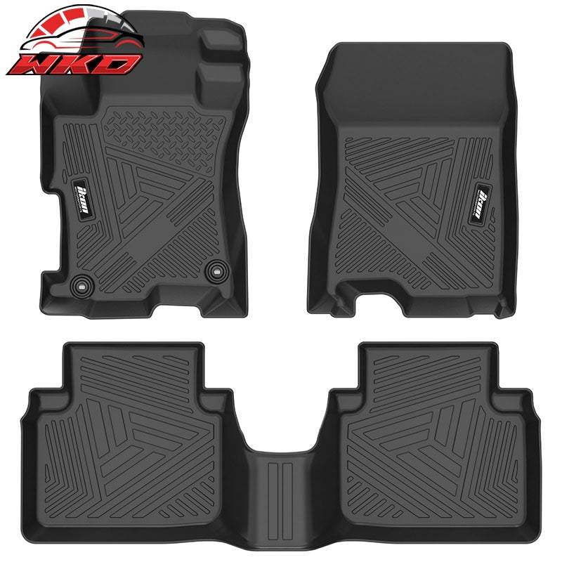 Fits 08-12 Honda Accord Sedan IKON Style TPE All Weather 3D Floor + Trunk Mats