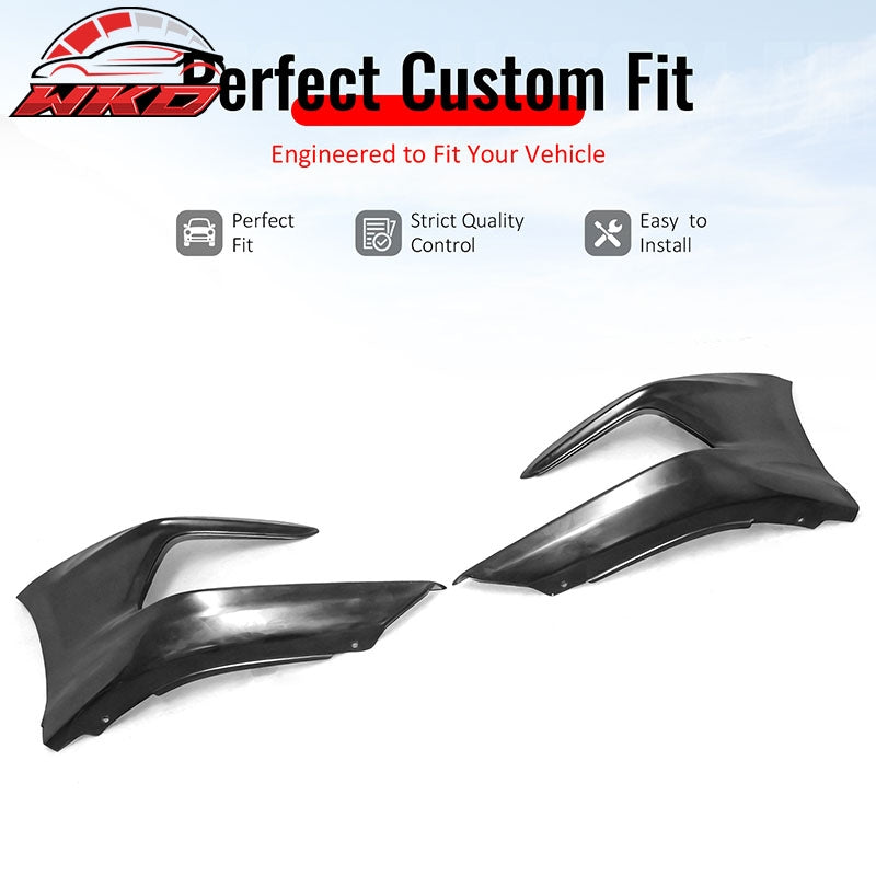 Wholesale 21-22 Honda Accord Sedan OE Style Front Bumper Lip Spoiler Unpainted PU 2PC - Wikond Auto