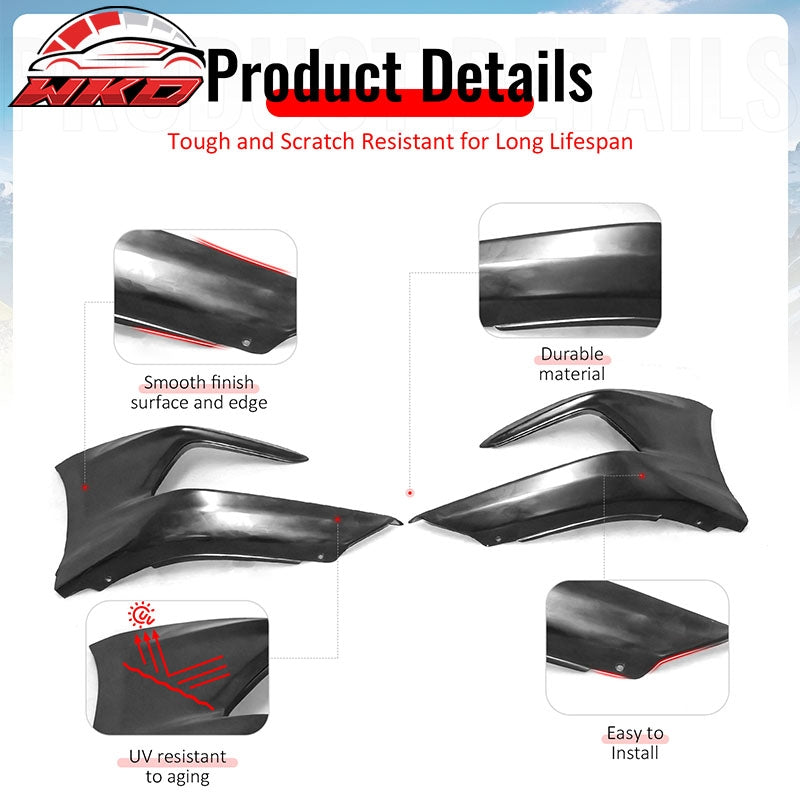 Wholesale 21-22 Honda Accord Sedan OE Style Front Bumper Lip Spoiler Unpainted PU 2PC - Wikond Auto