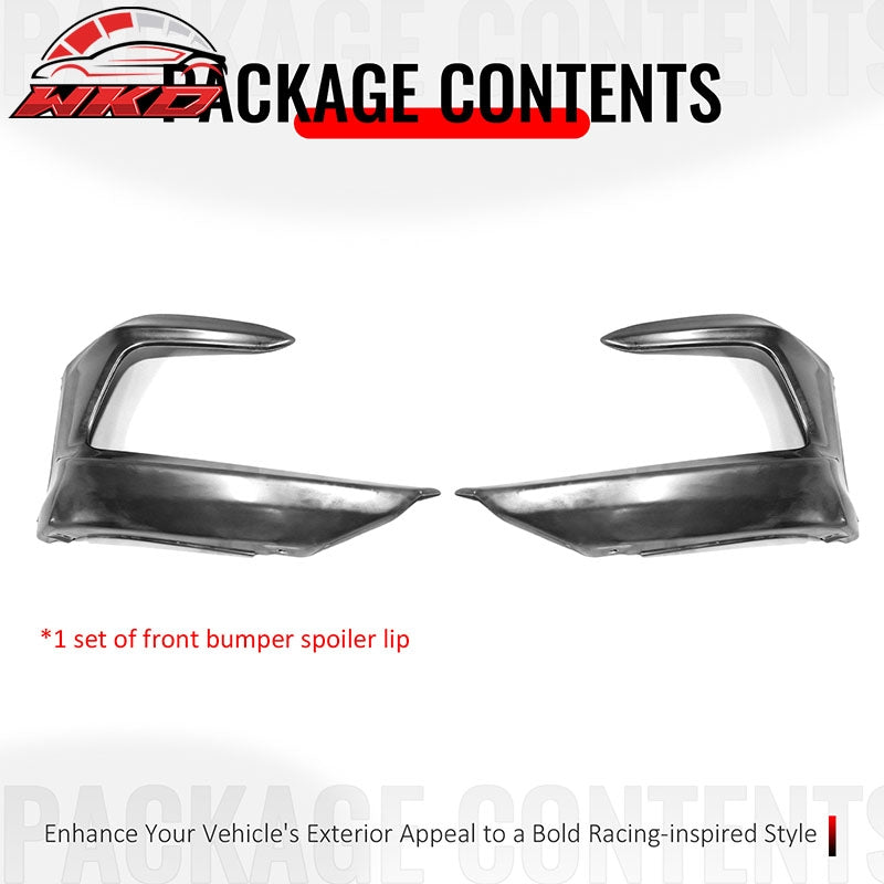 Wholesale 21-22 Honda Accord Sedan OE Style Front Bumper Lip Spoiler Unpainted PU 2PC - Wikond Auto