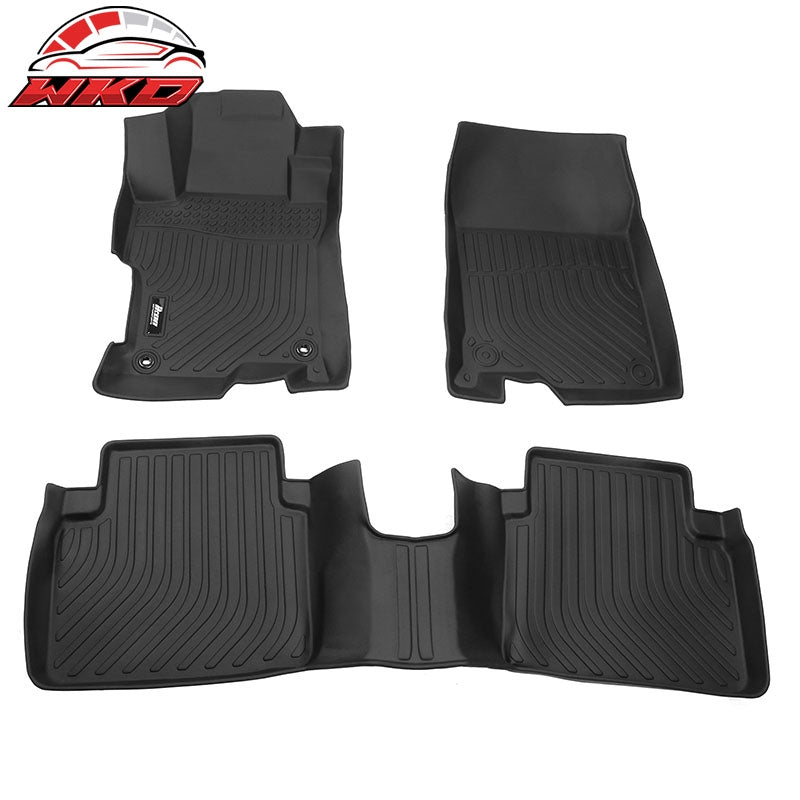Fits 08-12 Honda Accord Sedan TPE All Weather Waterproof 3D Floor + Trunk Mats